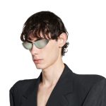 Malibu Round Sunglasses in Silver - Image 4